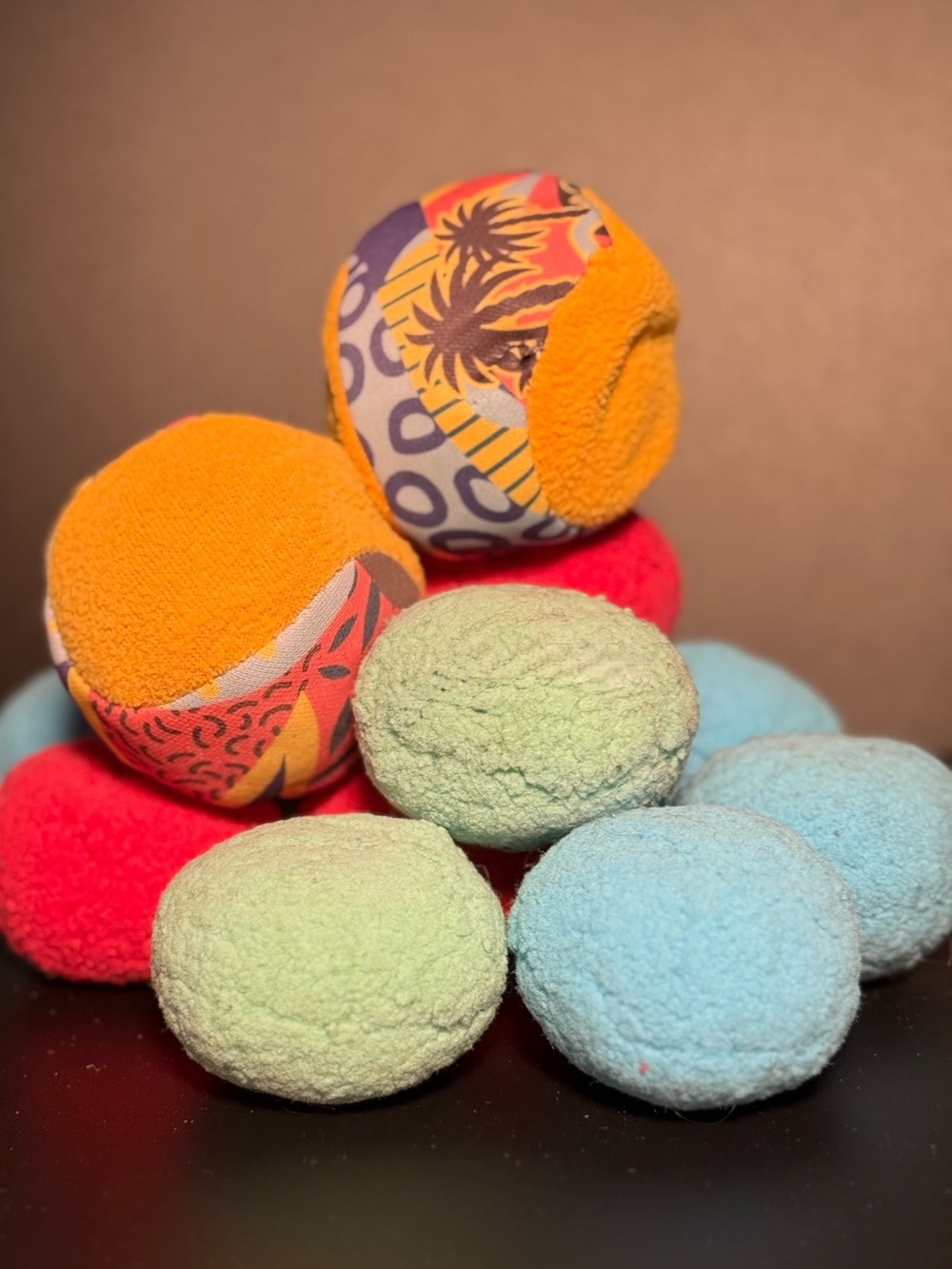 Pool Ball Set * 13 Piece * Colorful * Soft Fabric * Kids Toy Bundle